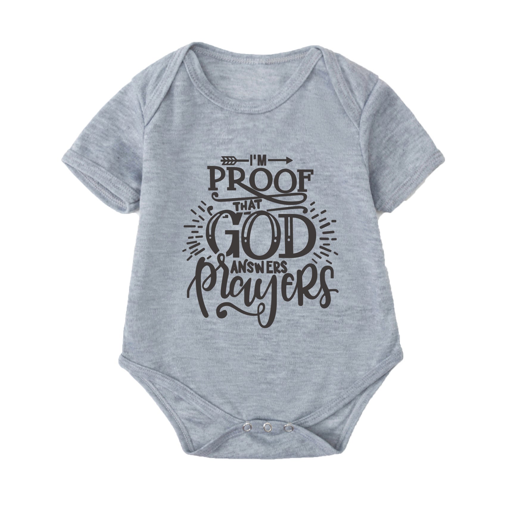 Unisex Polyester Baby Romper Short Sleeve Relaxed Fit