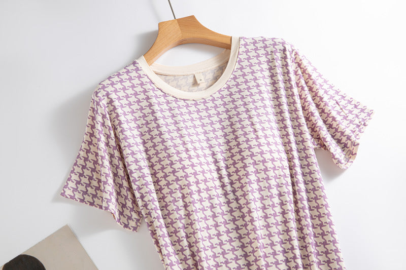 Ladies Belt Chest Pad Cup Loose-fitting Loungewear Nightdress