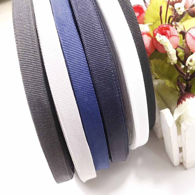 1cm Polyester Plain Weave – Black and White Textile Accessories for Crafts