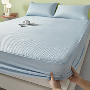 Fitted Sheet Machine Washable Single Double Soft Mat