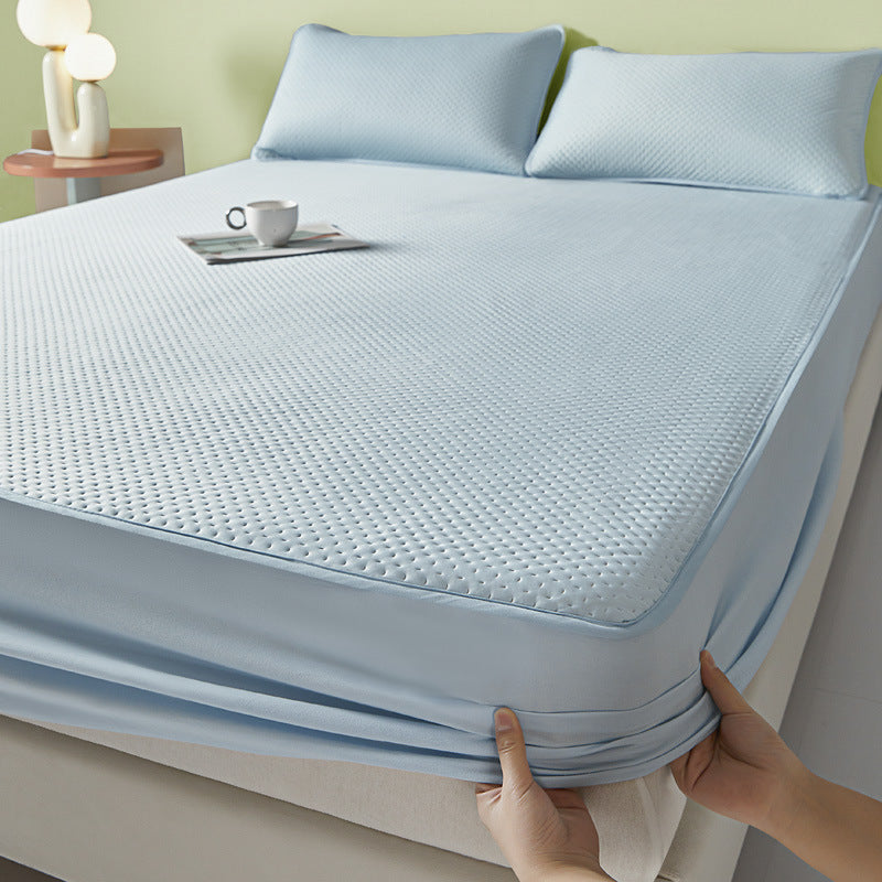 Fitted Sheet Machine Washable Single Double Soft Mat