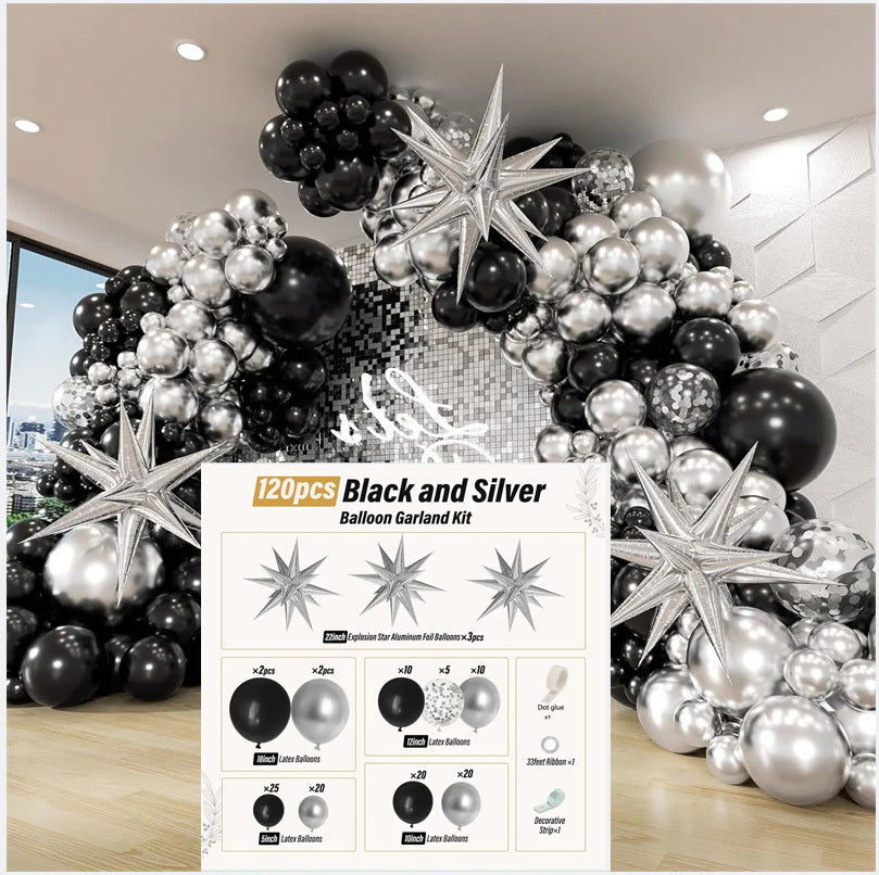 Explosion Star Thickened Balloon Chain Package Birthday Party Graduation Activity Arrangement Balloon