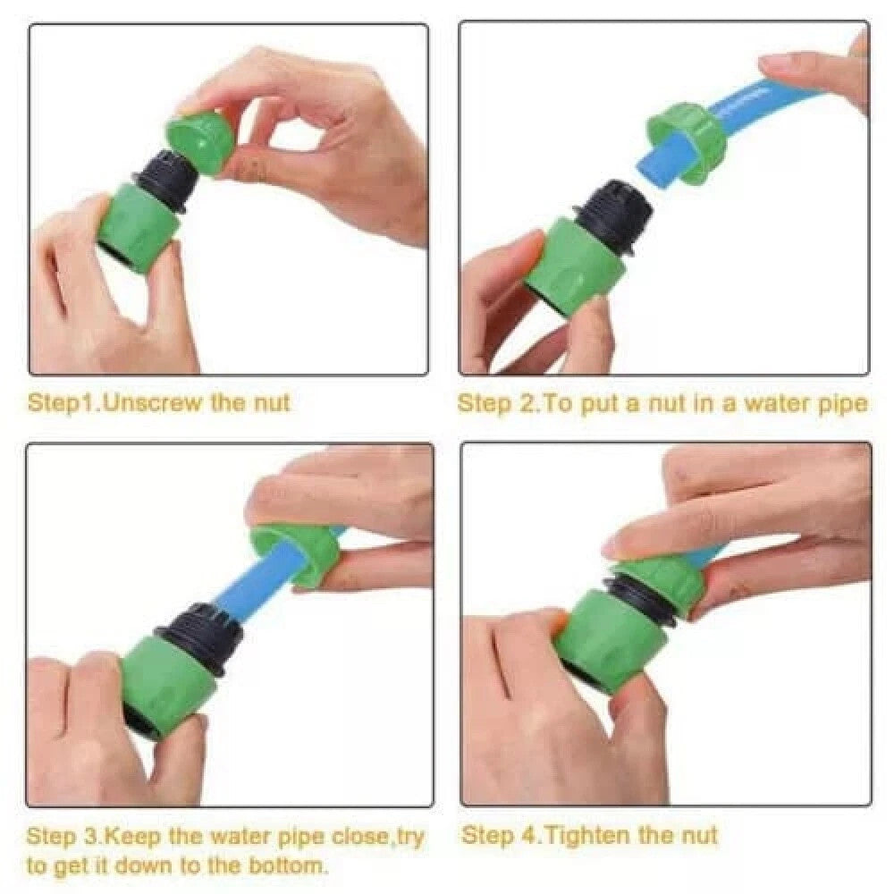 Hose Pipe Connector Set – Garden Tap Fitting Kit Compatible with Hozelock (UK Standard)