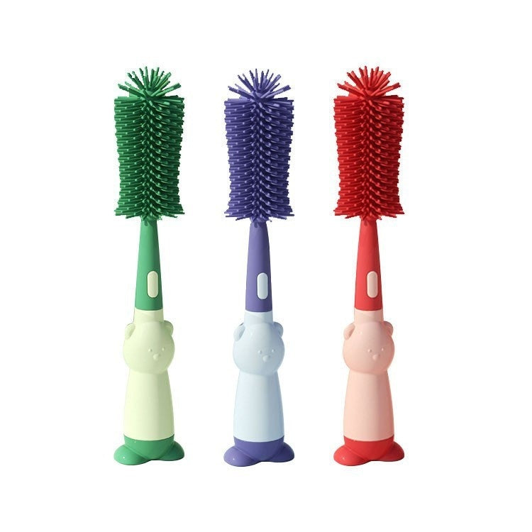 Baby Bottle Brush Multifunctional Edible Silicon Cleaning Pacifier Brush