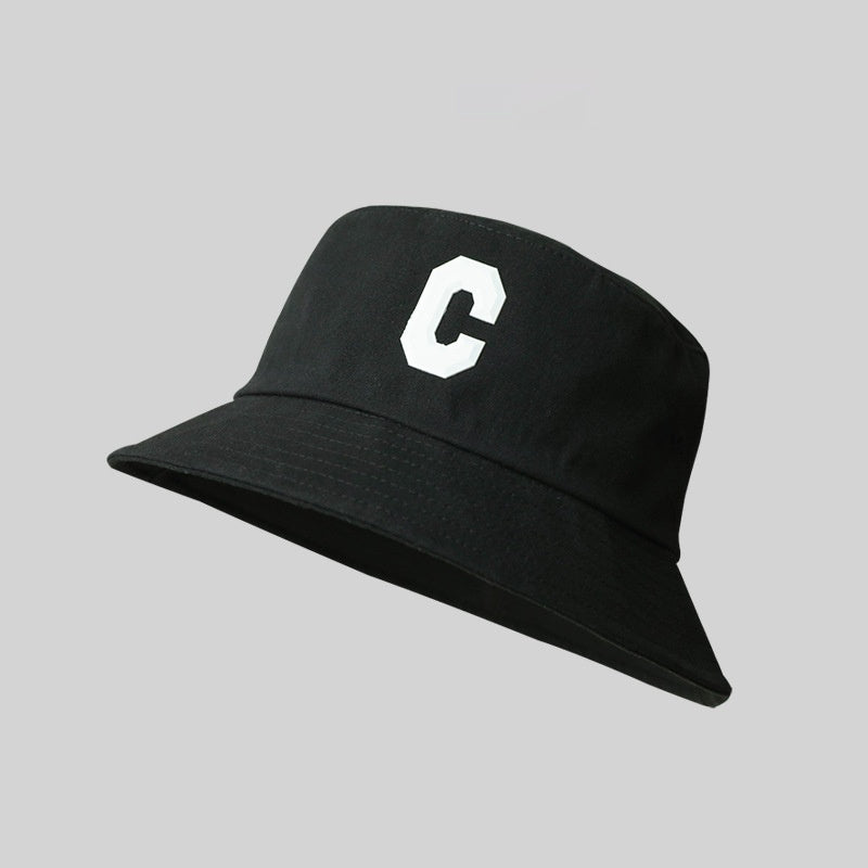 Big Head Circumference Bucket Hat All-match Letters Sun Hat