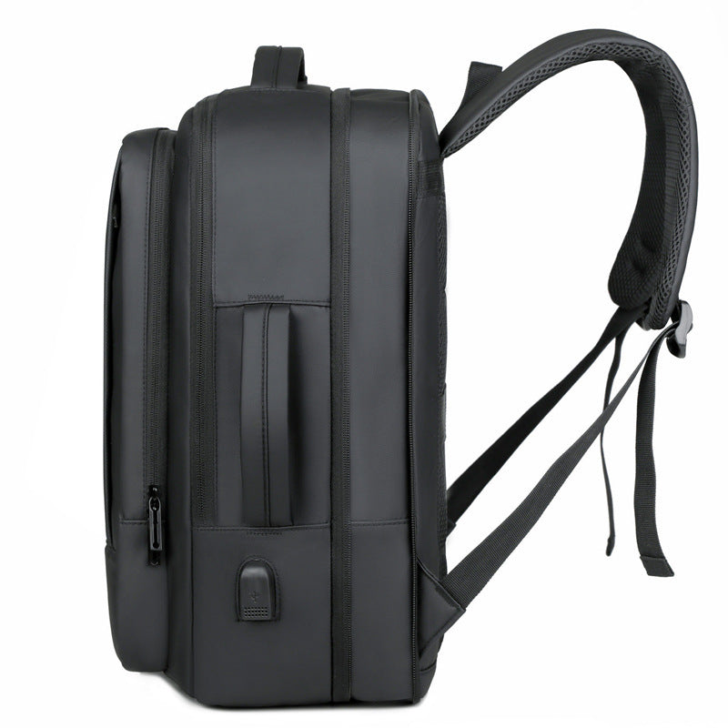 Unisex Solid Color Oxford Business Travel Computer Backpack
