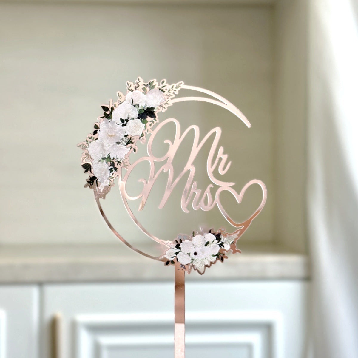 Stylish Ins-Style Colorful Acrylic Wedding Cake Decoration Plug-In