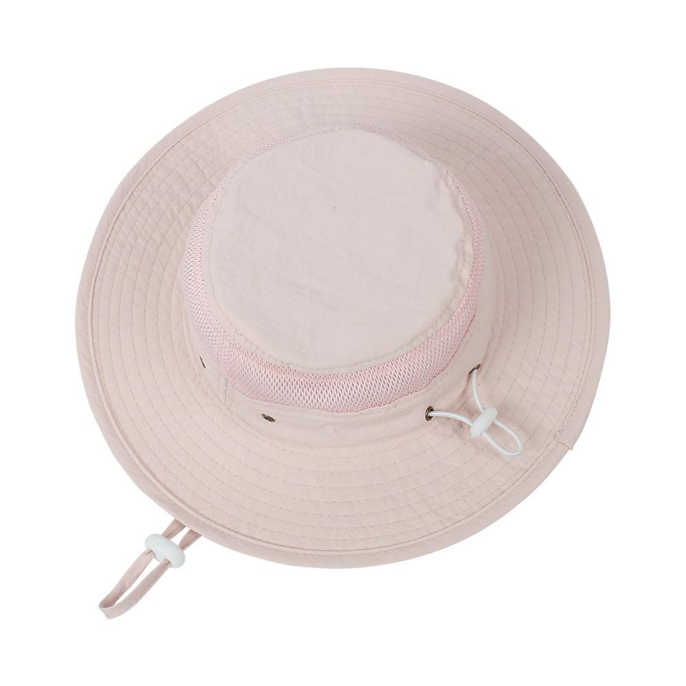 Children's Sunshade New Mesh Stitching Outdoor Fisherman Hat