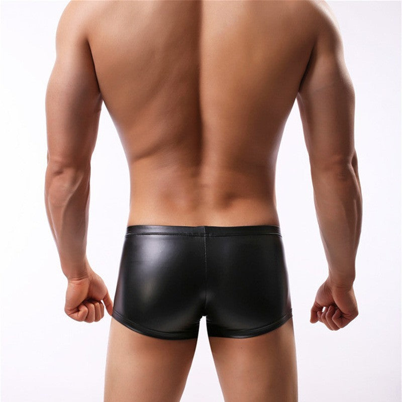 Men’s Patent Leather Briefs – U-Type Convex Sexy Underwear