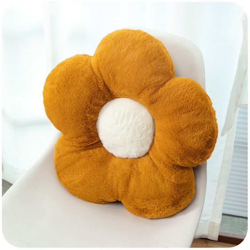 Fluffy Flower Seat Cushion Butt Cushion Sofa Bay Window Bedroom Floor Chair Throw Pillow Office Chair Cushion Back Against