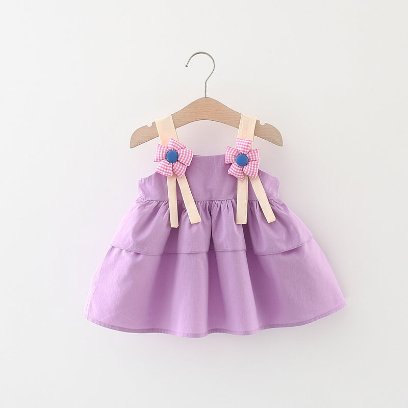 Fashion Personalized Children's Flower Sling Dress