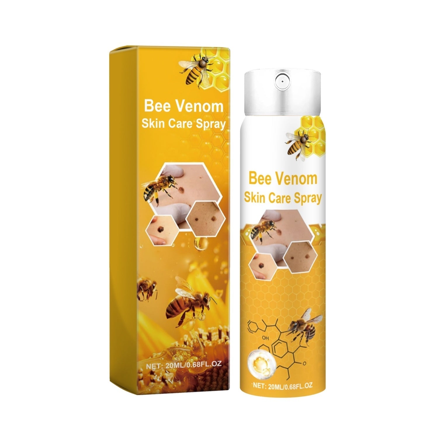 Glass Bottle Wart Care Spray With Tea Tree Oil External Use