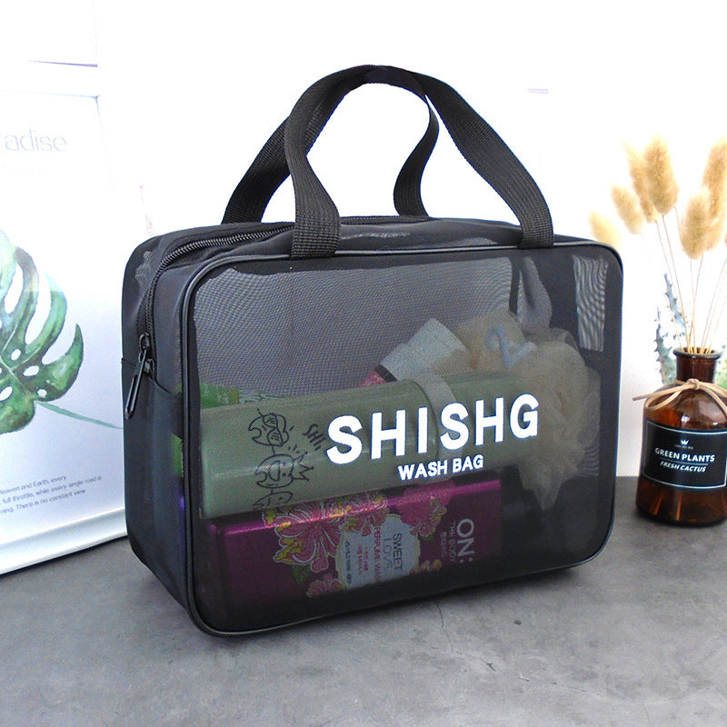 Women's Mesh Portable Bath Makeup Storage Bag