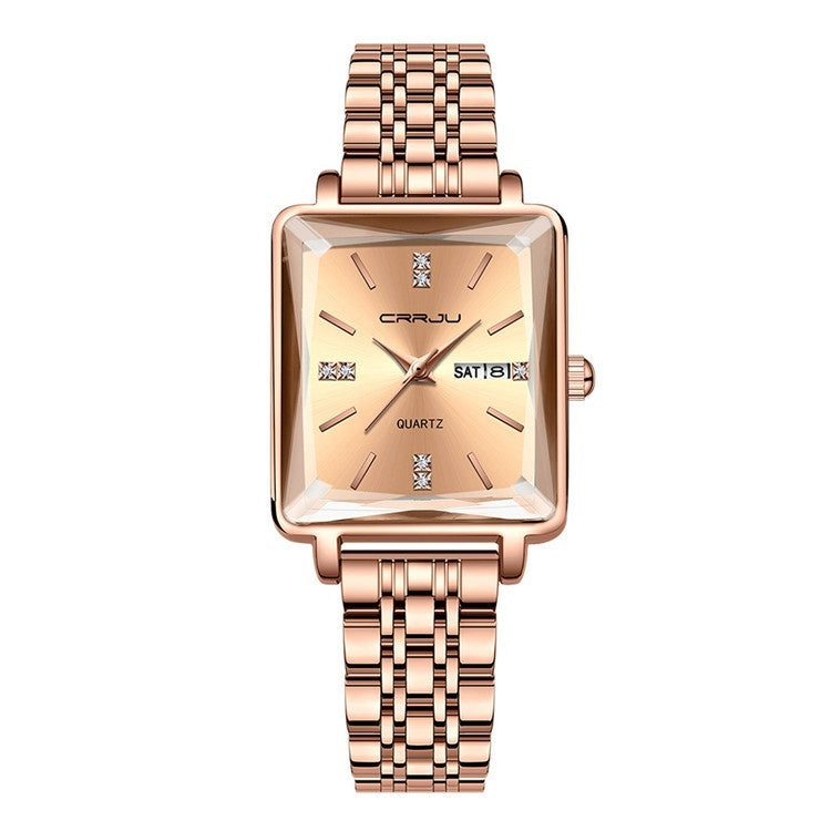Slim Stainless Steel Belt Women's Waterproof Fashion Watch