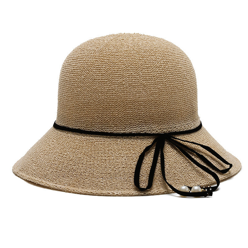 Korean Version Of Fashion Dome Fisherman Ins Trend Warp Knitted Breathable Sun Hat