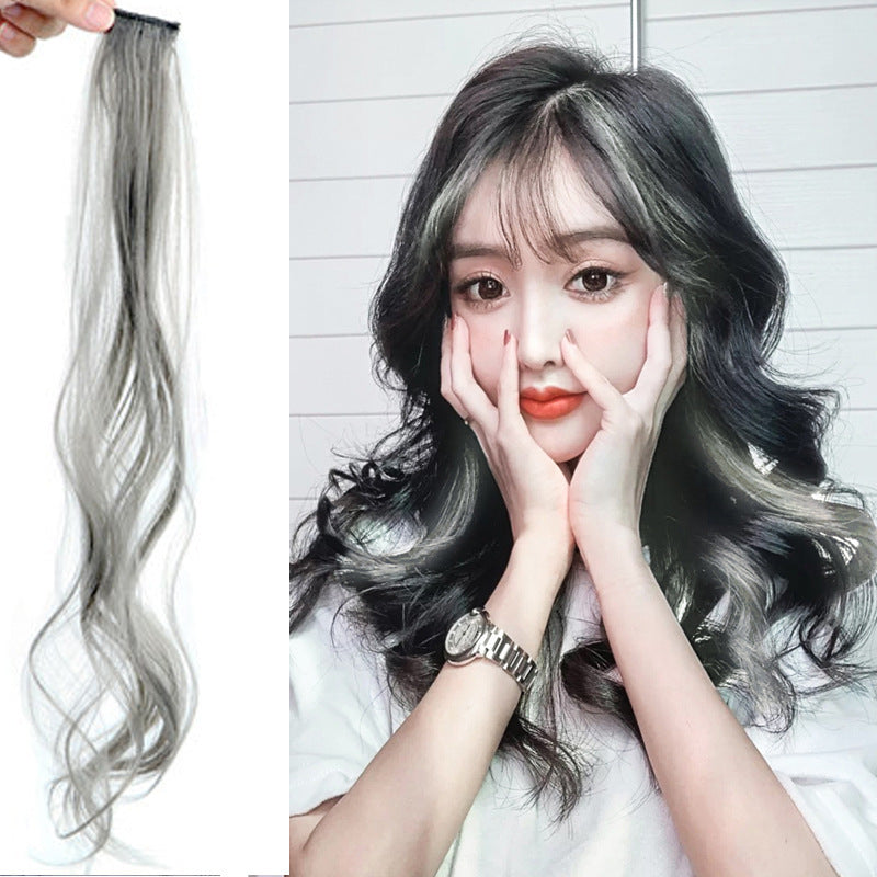 Silk Mix Long Curly Hair Wig Patch For Everyday Wear