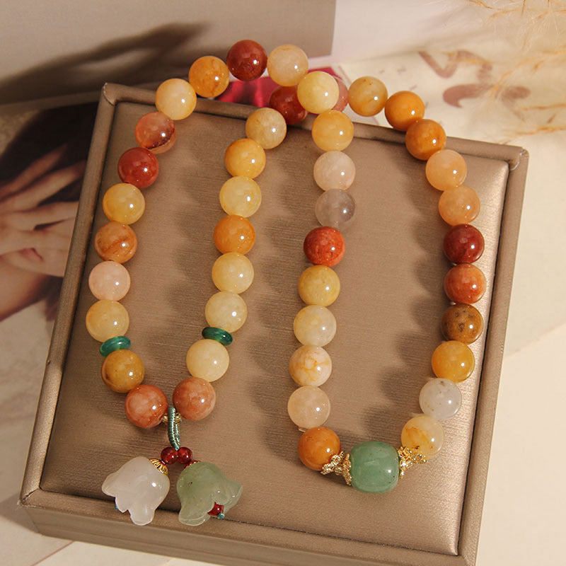 Natural Jinsi Jade Multi-layer Bracelet Women
