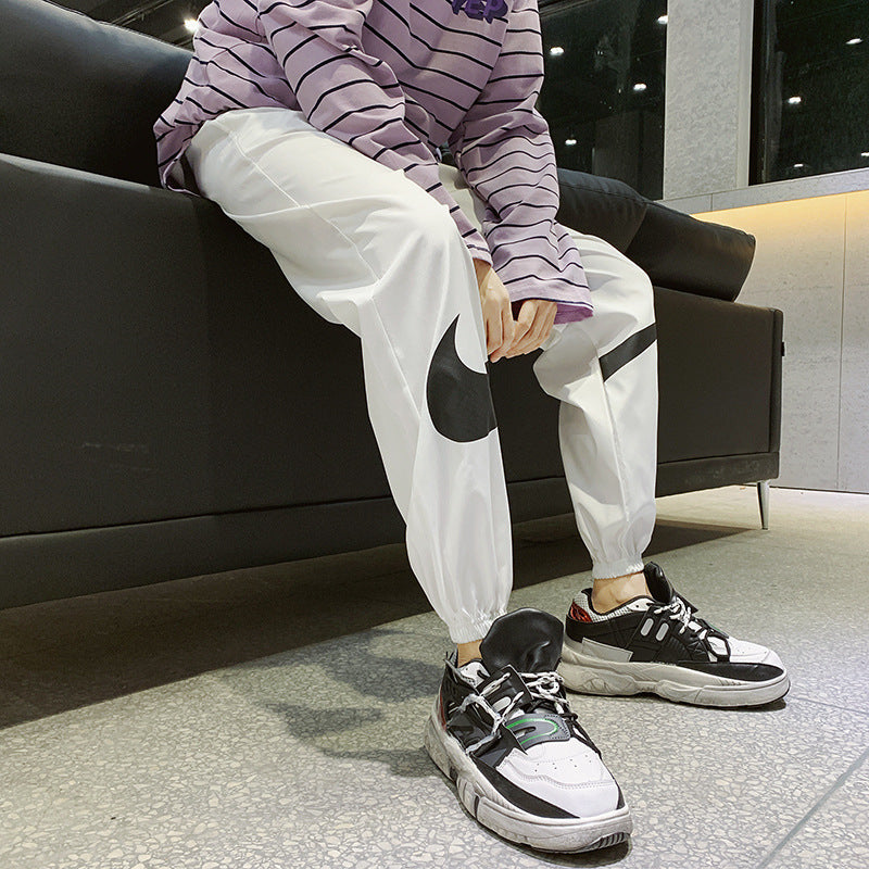 Men’s Korean Style Slim Fit Checkered Casual Pants – Trendy Trousers