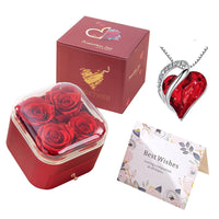 4 Red Blossom Color Necklace
