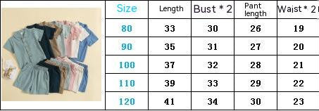 Kids Linen Sports Costume Set Pullover Blouse Pants