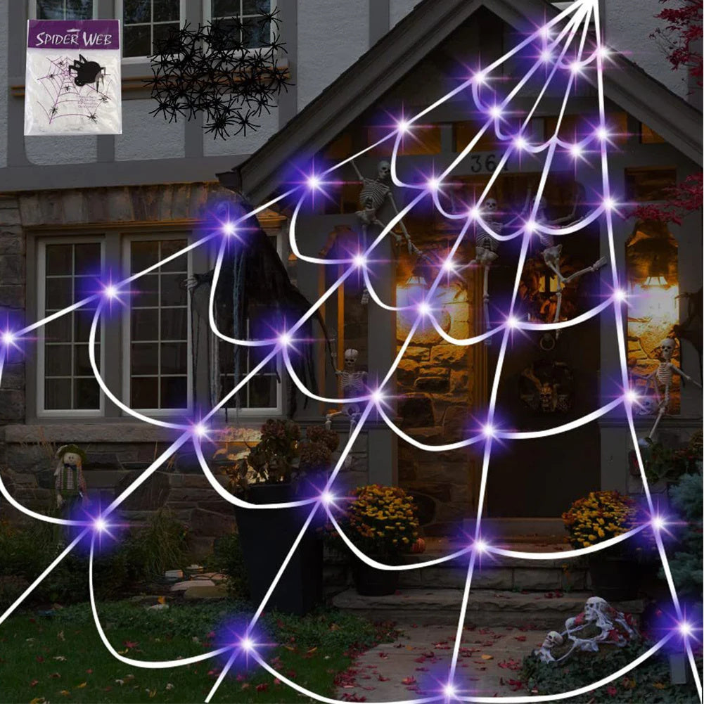 Halloween Decoration Spider Web Bar Haunted House Secret Room Scene Setting Props