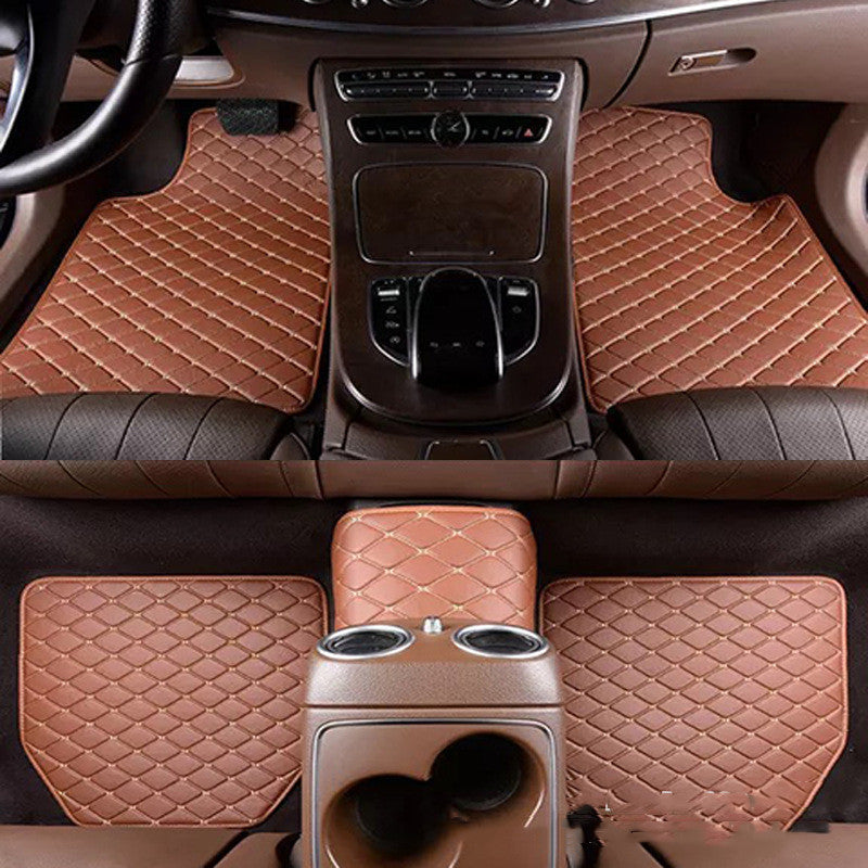 Universal RHD Car Floor Mats – Leather Quilted, Full Surround