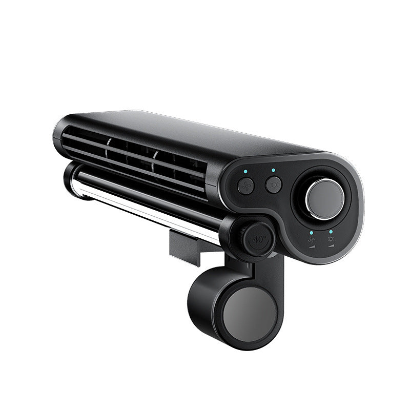 Bladeless Laptop Clip Fan with Lighting – Screen Hanging Cooling Fan