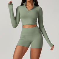 Long Sleeve Shorts Green