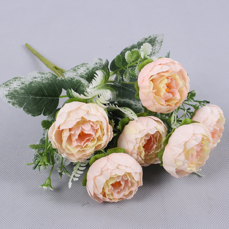 Instagram Simulation Peony Wedding Bouquet Held In Hand