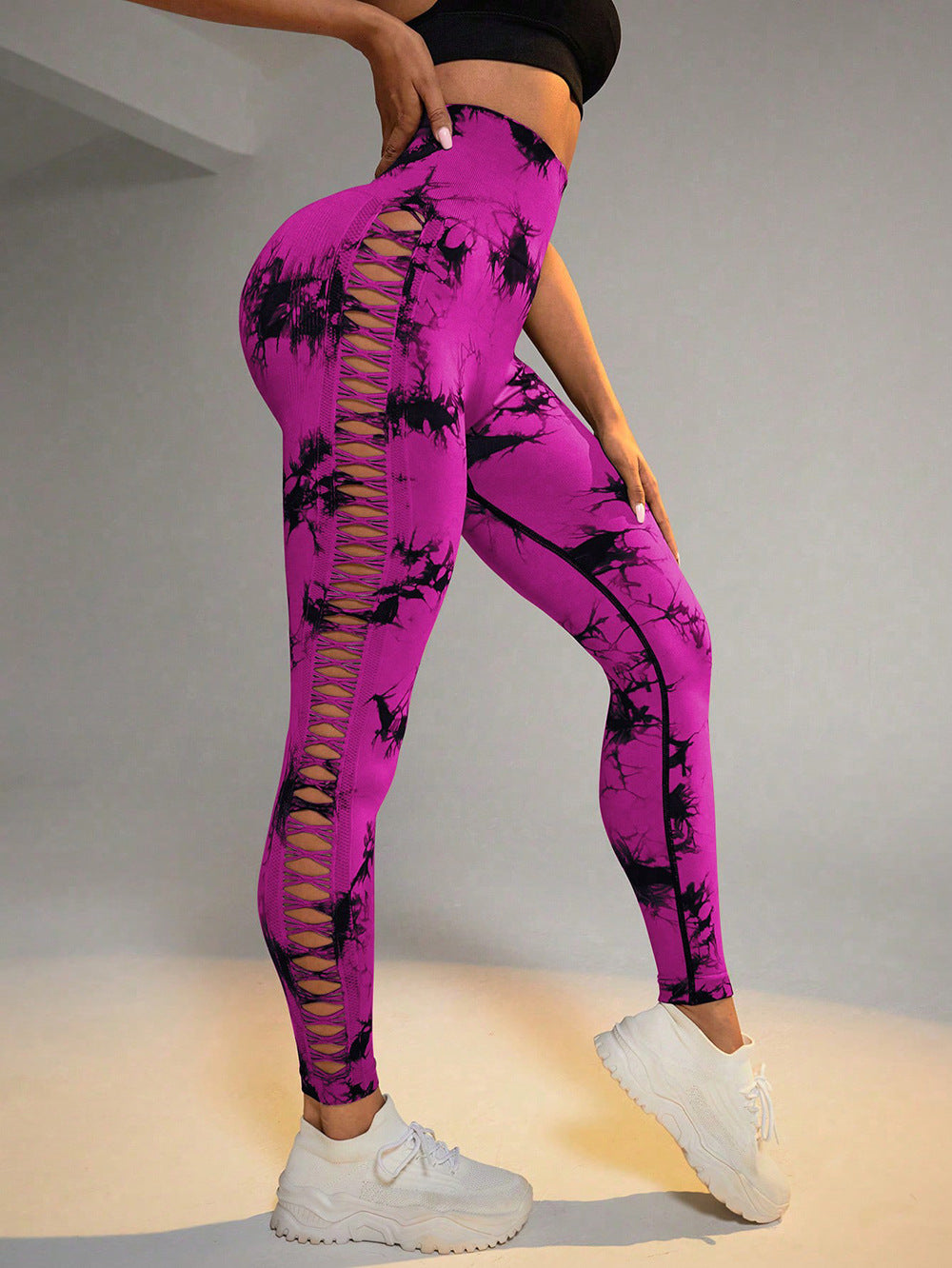 Women’s Solid Color High-Waist Slim Pants – Fashion Casual Nylon Stretch