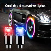 Bicycle Motorcycle Car Tire Air Valve Light
