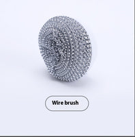 Wire ball brush head
