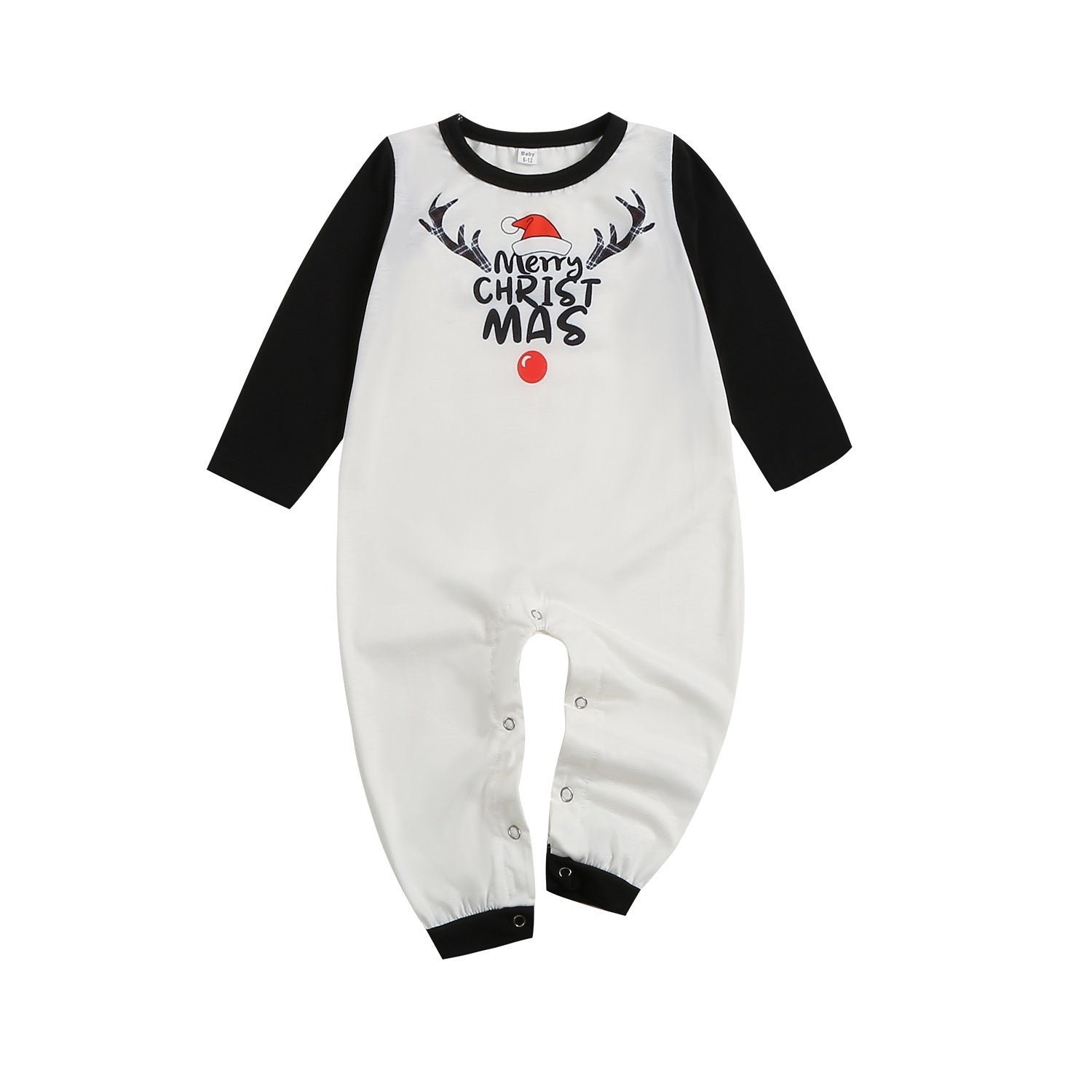 Christmas Elk Printing Parent-child Wear Long-sleeved Pajamas Set Homewear
