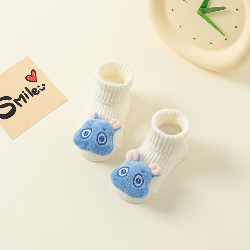 Spring And Autumn Non-slip Not Feel Tight With Feet Cartoon Room Socks