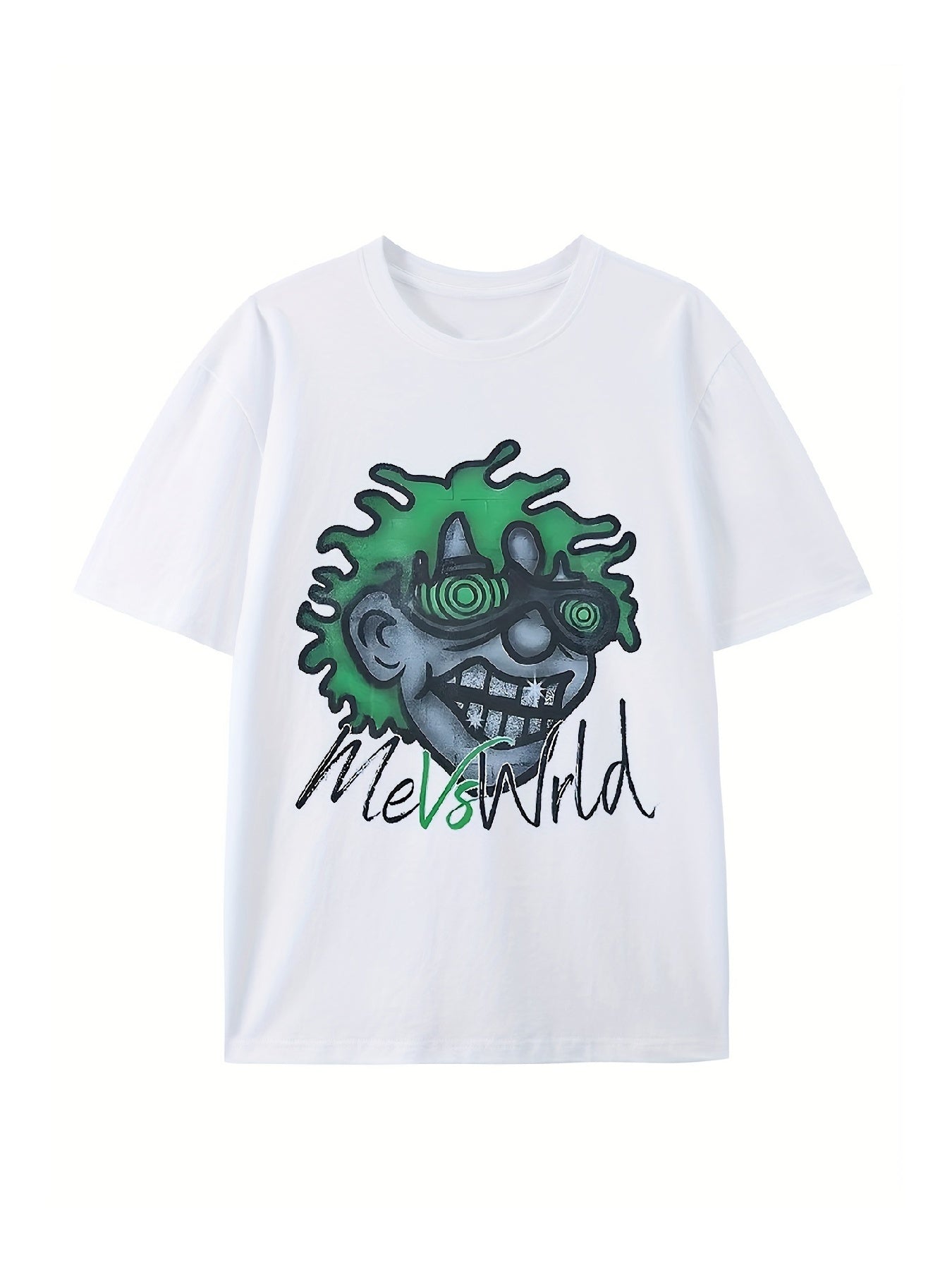 Unisex Cotton Graphic Tee Opossum Pattern Regular Fit