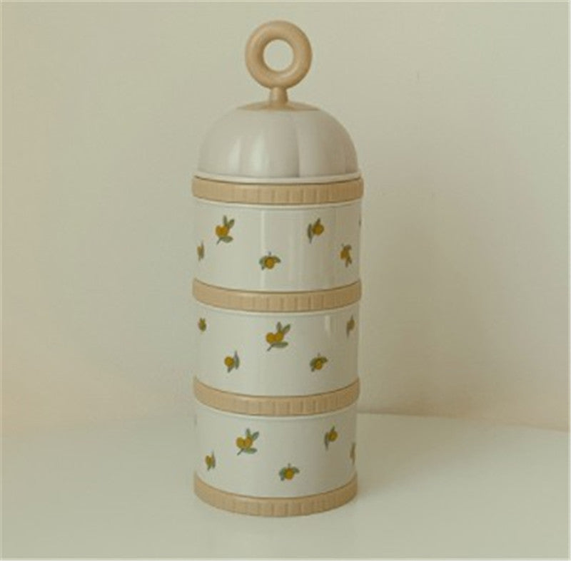 Milk Powder Box Infant Portable Three-layer Storage Box