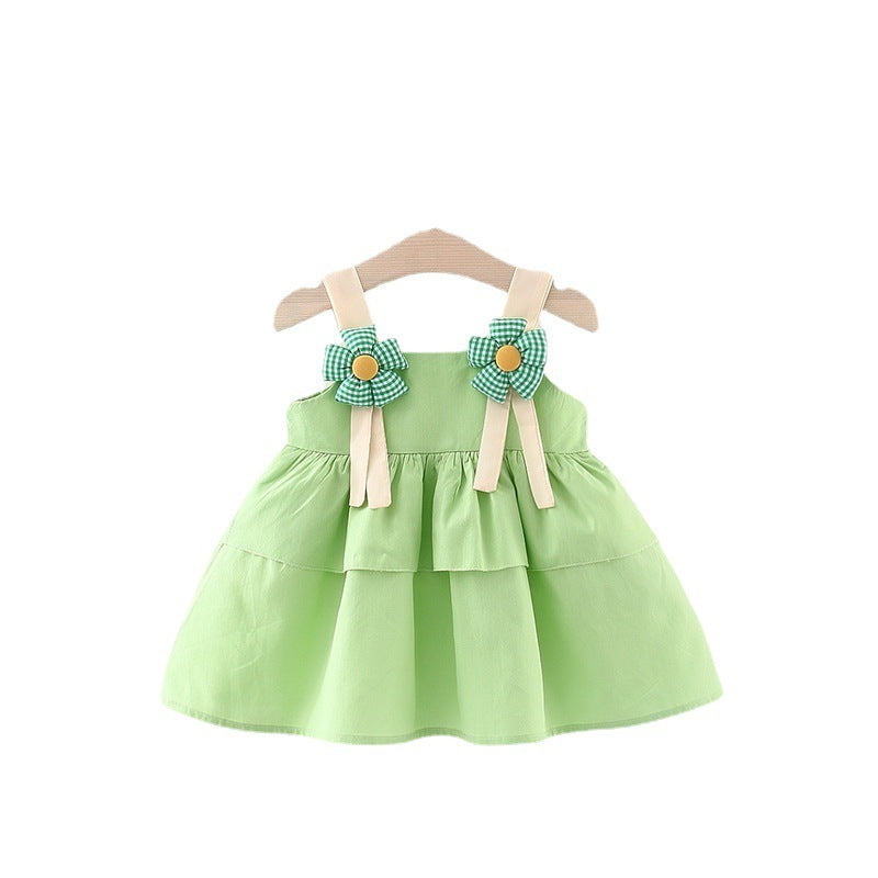 Fashion Personalized Children's Flower Sling Dress