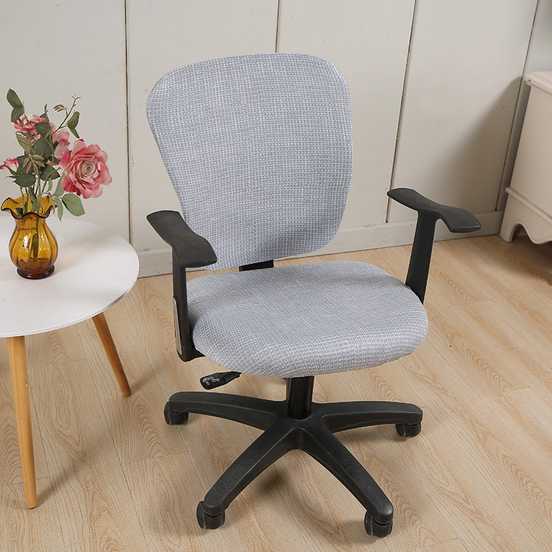 Modern Striped Polyester Split Universal Office Swivel Chair Cover