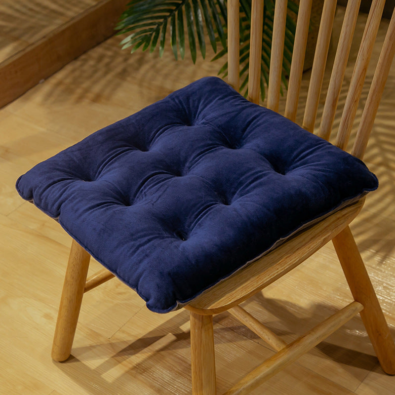 Crystal Velvet Cushion Cute Color Matching Autumn And Winter Warm Seat Cushion Student Stool