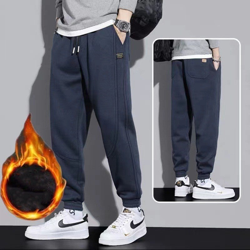Men’s Thick Cotton Warm Pants – Autumn & Winter Style