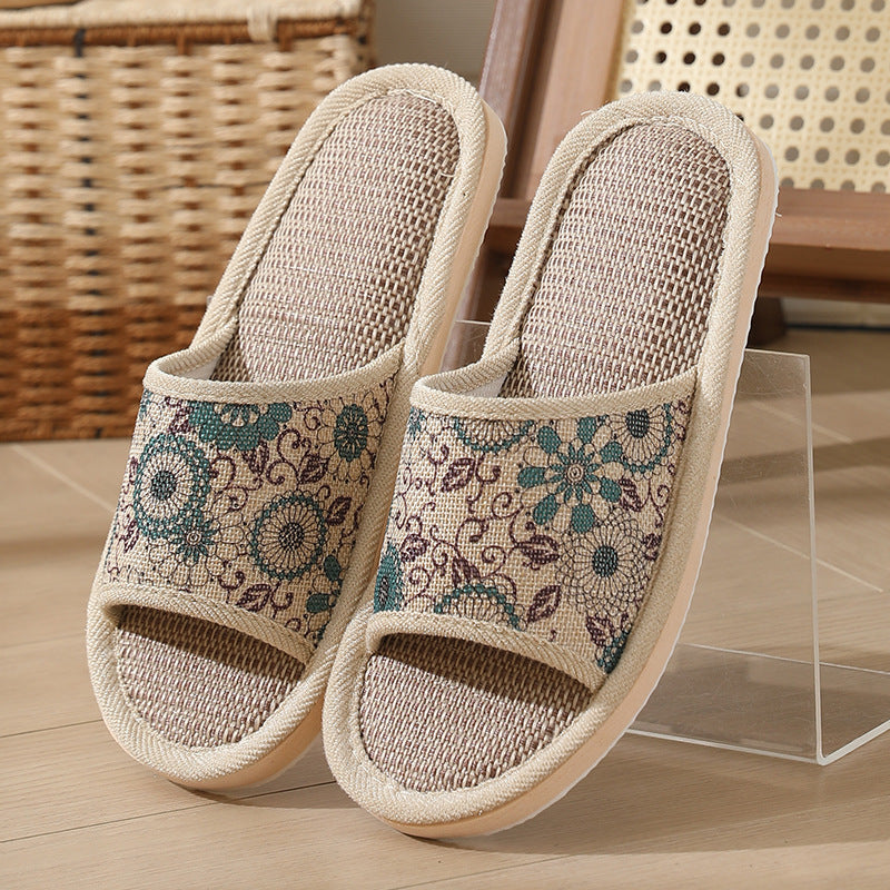 Women's Cotton And Linen Slippers