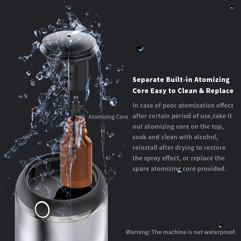 Car Aroma Diffuser USB Rechargeable Oil Sprayer with 2000mAh Battery