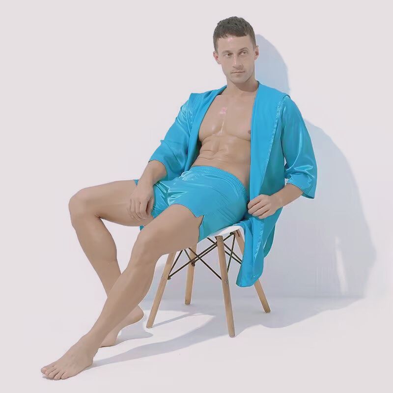 Unisex Relaxed Fit Polyester Short Sleeve Pajamas Set