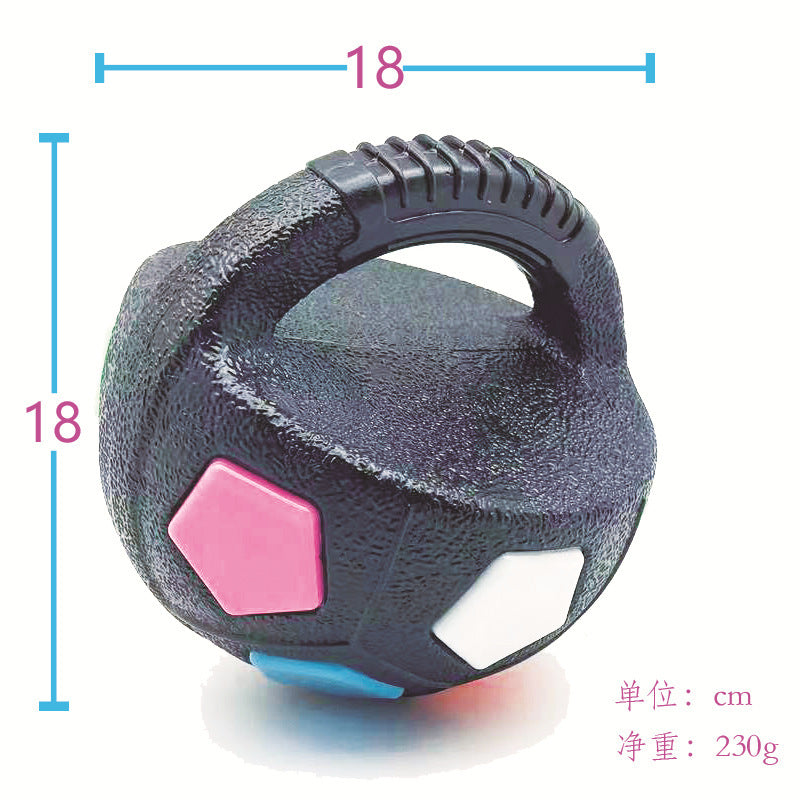 Durable Football and Tennis Ball-Shaped Squeaky Dog Toys for Outdoor Training and Teething Relief