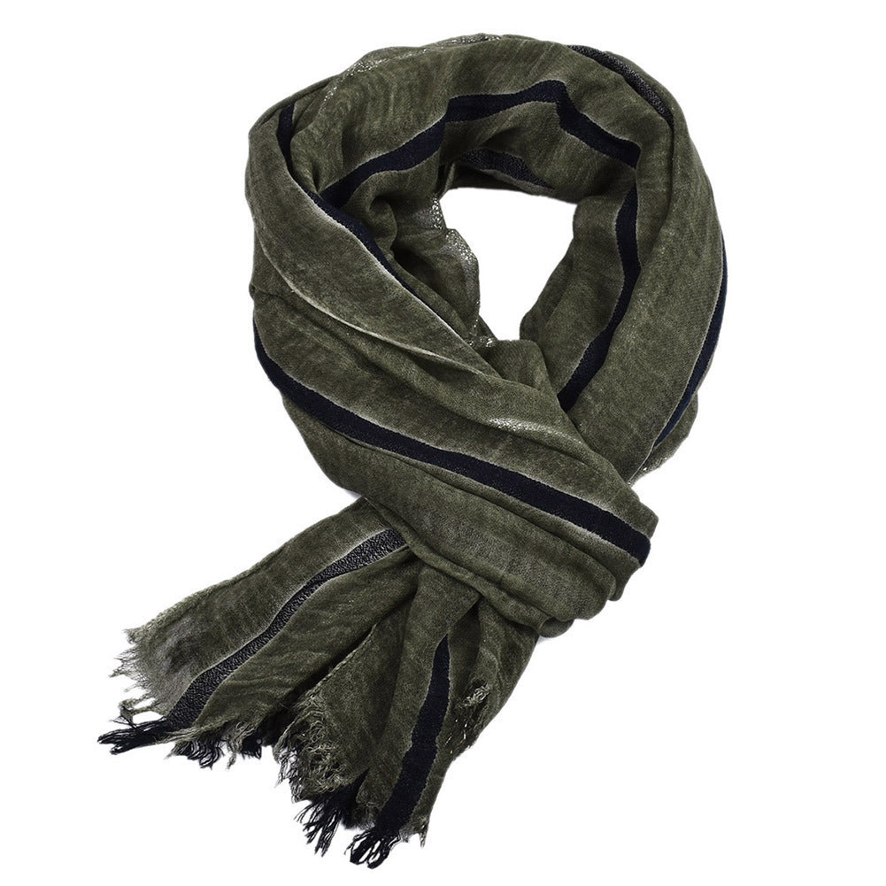 Spring Viscose Scarf – Warm & Dustproof Dirty-Dye Design