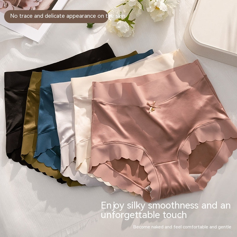 Women’s Seamless Satin ‘Ice Silk’ Underwear – Glossy Finish