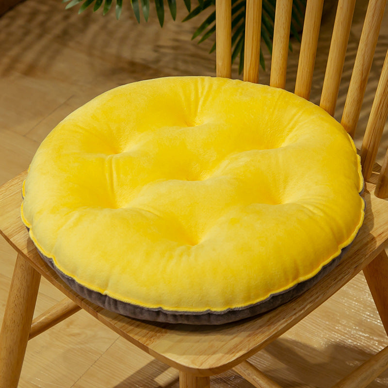 Crystal Velvet Cushion Cute Color Matching Autumn And Winter Warm Seat Cushion Student Stool