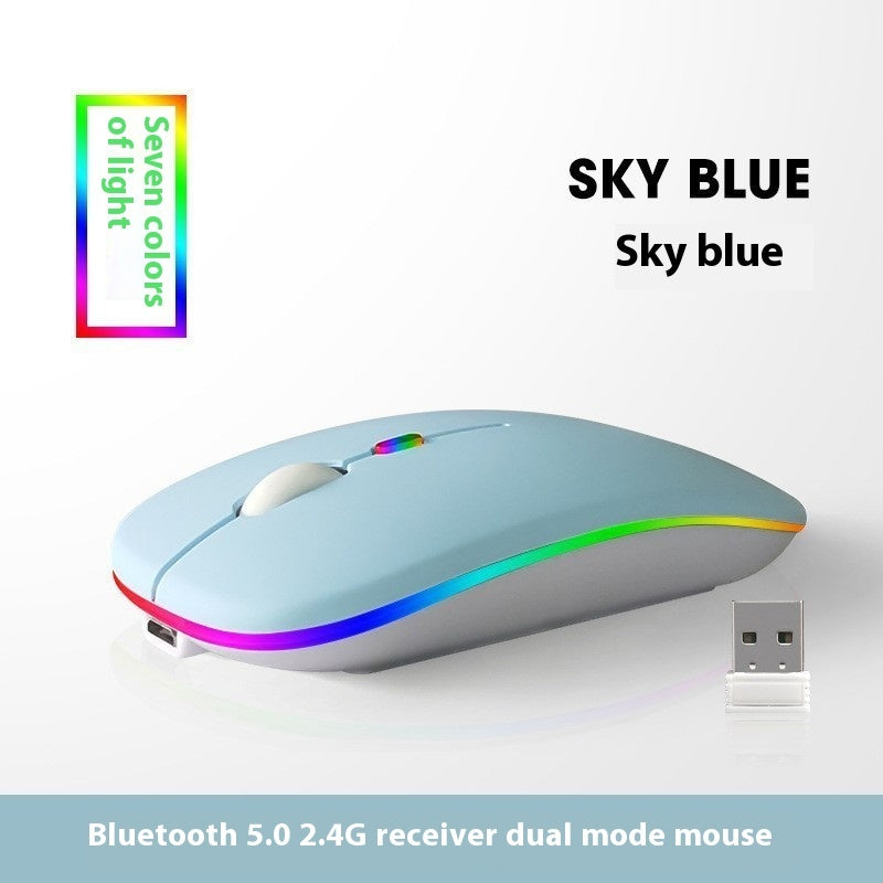 Glowing Bluetooth Mute Charging Mouse