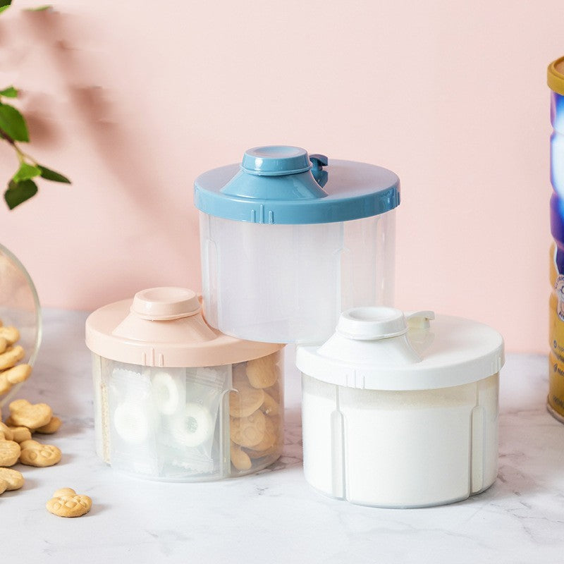 Large-Capacity Rotating Milk Powder Box – Food Supplement Storage for Babies