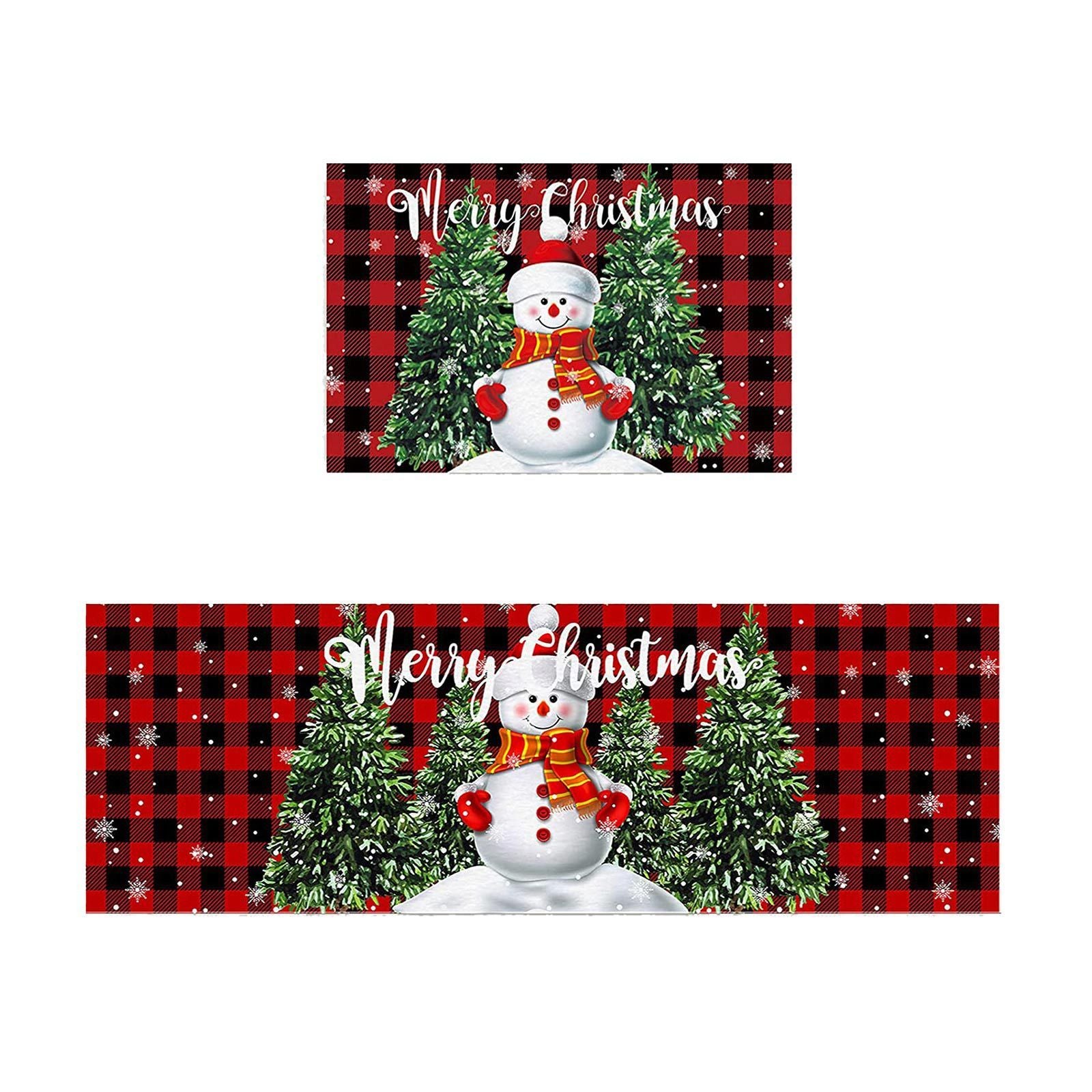 Christmas Winter Antislip Stain-resistant Entrance Absorbent Floor Mat
